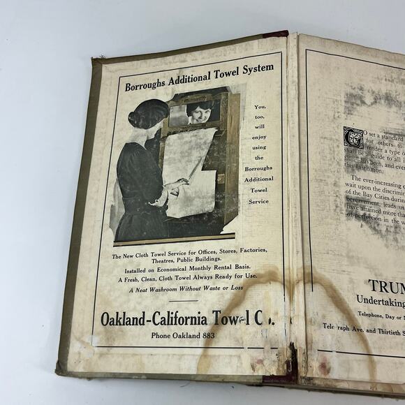 1926 CA Oakland Berkeley Alameda City Directory POOR Business Ancestry Genealogy - Picture 4 of 16
